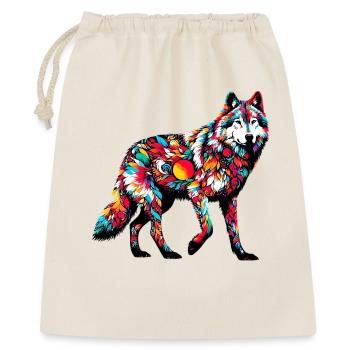 Loup - Sac cadeau 40 x 50 cm - nature - Devant
