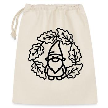 Dwarf in the wreath of leaves - Gift Bag 40 x 50 cm - nature - Front