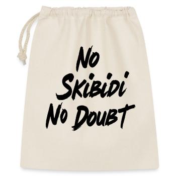 No Skibidi No - Conception de citation de mème viral - Sac cadeau 40 x 50 cm - nature - Devant