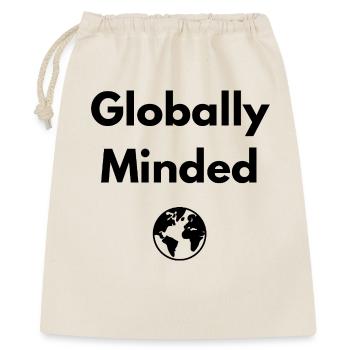 Ouverture sur le monde – Chemise de voyage - Sac cadeau 40 x 50 cm - nature - Devant