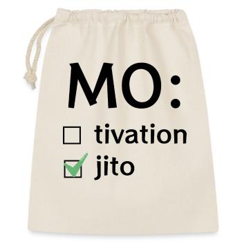 Motivation or Mojito - Gift Bag 40 x 50 cm - nature - Front
