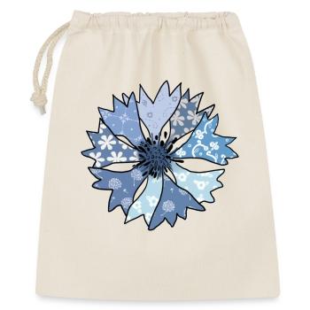 bunte_Kornblume - Geschenkbeutel aus Baumwolle (40 x 50 cm) - Natur - Vorne