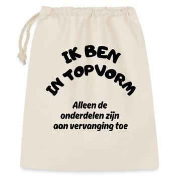 Pour tous les personnes âgées qui sont presque en pleine forme # - Sac cadeau 40 x 50 cm - nature - Devant