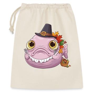 Funny Blobfish - Autumn and Thanksgiving - Gift Bag 40 x 50 cm - nature - Front