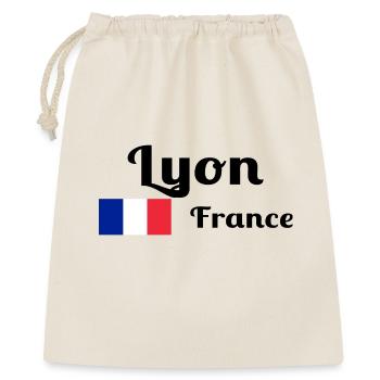Lyon France- Imprimés stylés - Sac cadeau 40 x 50 cm - nature - Devant