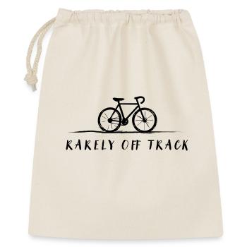 rarely off track cycling bike shirt - Geschenkbeutel aus Baumwolle (40 x 50 cm) - Natur - Vorne