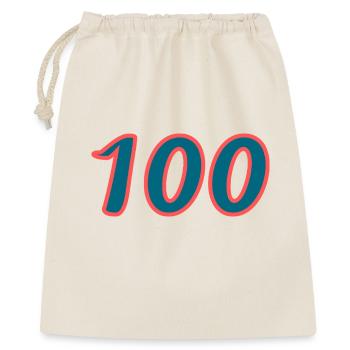 100. 100 YEARS. 100th ANNIVERSARY. BIRTHDAY 100 - Gift Bag 40 x 50 cm - nature - Front