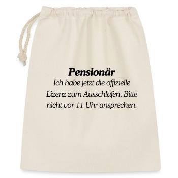 Finally a pensioner - Gift Bag 40 x 50 cm - nature - Front