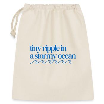 Tiny ripple in a stormy ocean with waves - Gift Bag 40 x 50 cm - nature - Front