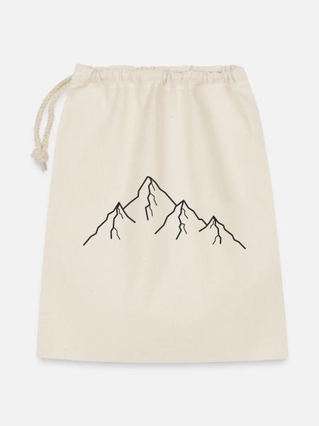 Berge Berg Zeichnung - Geschenkbeutel aus Baumwolle (40 x 50 cm) - Natur