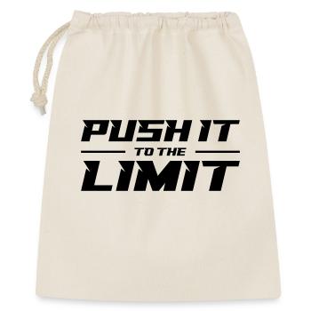 Push It To The Limit - Geschenkbeutel aus Baumwolle (40 x 50 cm) - Natur - Vorne