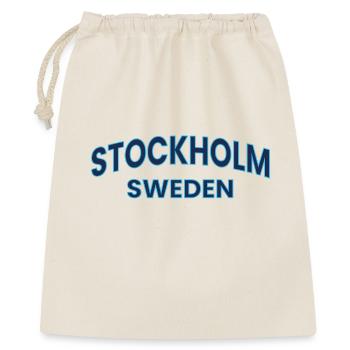 Stockholm Sweden Neon Outline - Gift Bag 40 x 50 cm - nature - Front