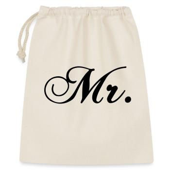 Bride T-Shirt Hochzeit Gold Kalligrafie Geschenk - Geschenkbeutel aus Baumwolle (40 x 50 cm) - Natur - Vorne