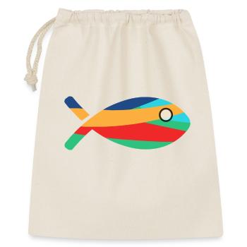 POISSON. SARDINE. POISSON D'AVRIL. MER. OCÉAN. NAT - Sac cadeau 40 x 50 cm - nature - Devant