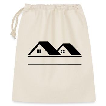 Bannière de texte Maisons - Sac cadeau 40 x 50 cm - nature - Devant