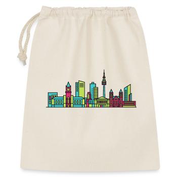Leeds City Skyline Town Hall Modern Line Art - Gift Bag 40 x 50 cm - nature - Front