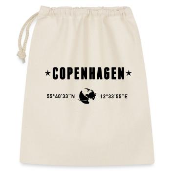Copenhagen Denmark Coordinates Planet Earth - Gift Bag 40 x 50 cm - nature - Front