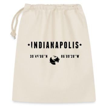 Indianapolis, Indiana, coordonnées GPS : Globe - Sac cadeau 40 x 50 cm - nature - Devant