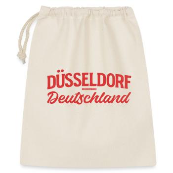 Düsseldorf Deutschland Retro Schriftlogo - Geschenkbeutel aus Baumwolle (40 x 50 cm) - Natur - Vorne