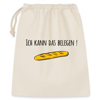 Baguette - Geschenkbeutel aus Baumwolle (40 x 50 cm) - Natur - Vorne