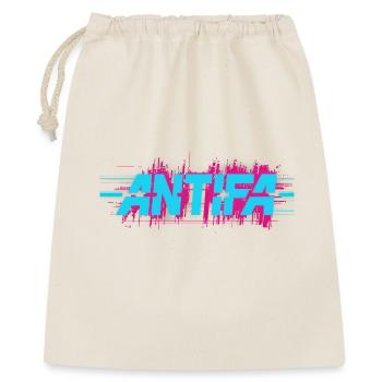 Antifa – Antifaschistisches Merch - Geschenkbeutel aus Baumwolle (40 x 50 cm) - Natur - Vorne