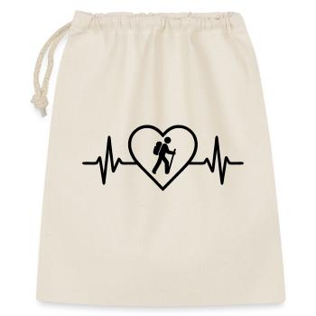 Hiking Heart - Gift Bag 40 x 50 cm - nature - Front