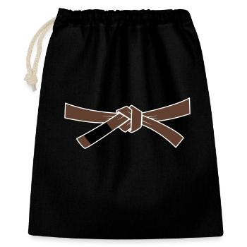 Ceinture marron - Ceinture marron - Sac cadeau 40 x 50 cm - noir - Devant