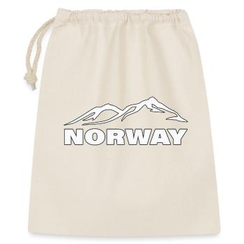 NORWAY - Geschenkbeutel aus Baumwolle (40 x 50 cm) - Natur - Vorne