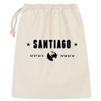 Santiago Chile Coordinates Planet Earth - Gift Bag 40 x 50 cm - nature - Front