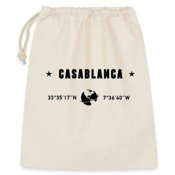 Casablanca Morocco Coordinates Planet Earth - Gift Bag 40 x 50 cm - nature - Front