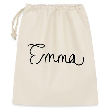 Emma - Geschenkbeutel aus Baumwolle (40 x 50 cm) - Natur - Vorne