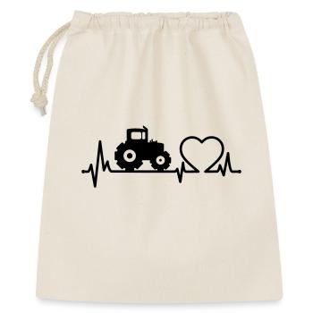 Tractor Heartbeat Farmer - Gift Bag 40 x 50 cm - nature - Front