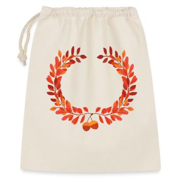 Autumn leaves wreath with acorns - Gift Bag 40 x 50 cm - nature - Front