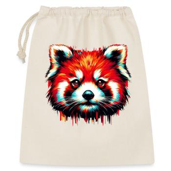 Kleiner Panda - Geschenkbeutel aus Baumwolle (40 x 50 cm) - Natur - Vorne