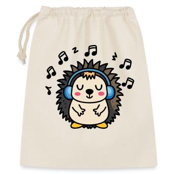 DJ Jeżyk – rhythmic vibration in the style of a hedgehog - Gift Bag 40 x 50 cm - nature - Front
