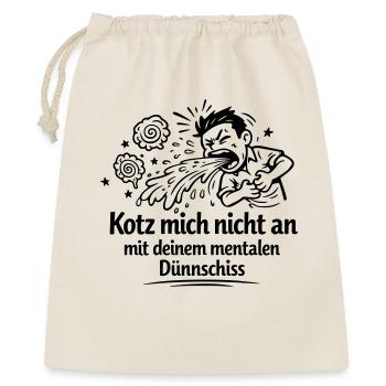 Mental thin shit vomiting - Gift Bag 40 x 50 cm - nature - Front