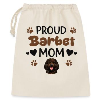 Stolze French Water Dog Mutter, Barbet - Geschenkbeutel aus Baumwolle (40 x 50 cm) - Natur - Vorne