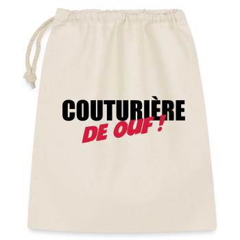 Couturière de ouf - Sac cadeau 40 x 50 cm - nature - Devant
