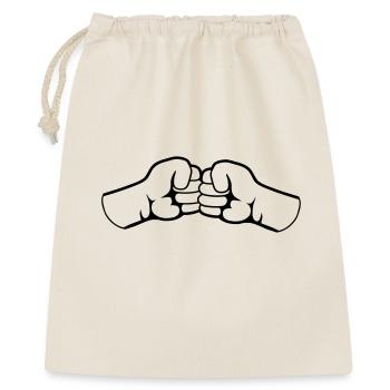 2 Bro Fist clenched fists friends team greeting - Gift Bag 40 x 50 cm - nature - Front