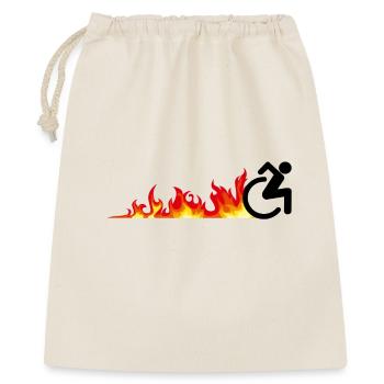 Utilisateur rapide de fauteuil roulant. Utilisateur de fauteuil roulant rapide * - Sac cadeau 40 x 50 cm - nature - Devant