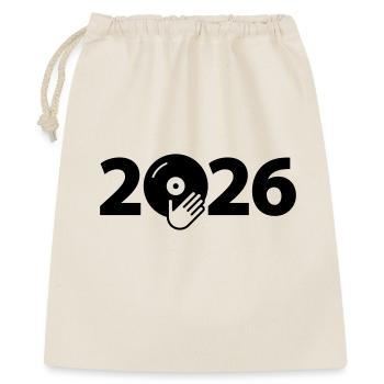 Music DJ Vinyl Record Party 2026 - Gift Bag 40 x 50 cm - nature - Front