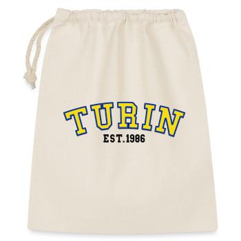 Turin gegründet 1986 - Geschenkbeutel aus Baumwolle (40 x 50 cm) - Natur - Vorne