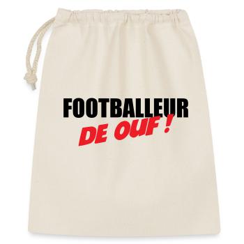 Footballeur de Ouf : Affichez Votre Talent Brut - Sac cadeau 40 x 50 cm - nature - Devant