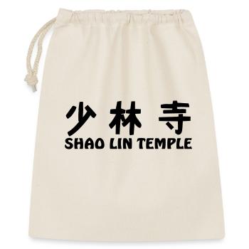 Shao Lin Tempel - Geschenkbeutel aus Baumwolle (40 x 50 cm) - Natur - Vorne