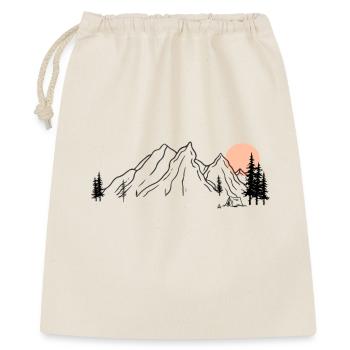 Sunrise Mountain Range Illustration - Gift Bag 40 x 50 cm - nature - Front