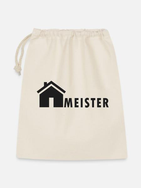 Hausmeister Design - Geschenkbeutel aus Baumwolle (40 x 50 cm) - Natur