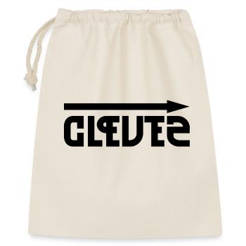 Clever & Stupid – des contrastes reflétés d’une manière amusante - Sac cadeau 40 x 50 cm - nature - Devant