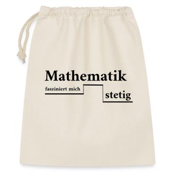 Mathematik fasziniert - Geschenkbeutel aus Baumwolle (40 x 50 cm) - Natur - Vorne