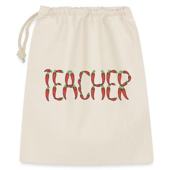 Professeur de chili - Sac cadeau 40 x 50 cm - nature - Devant