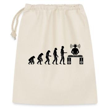 L’évolution du DJ d’humain à icône musicale - Sac cadeau 40 x 50 cm - nature - Devant